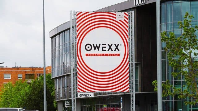 OWEXX reklaminiai plotai: reklamos stendai Lietuvos miestuose ir keliuose