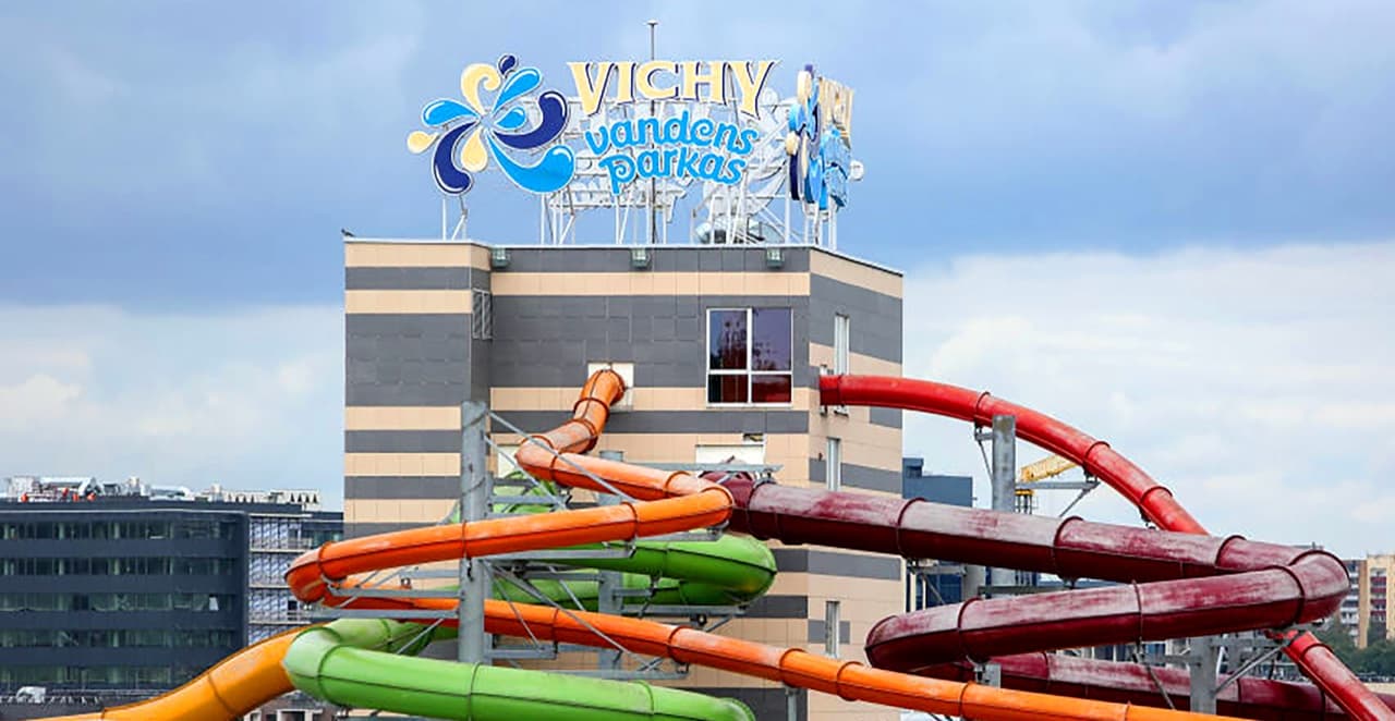 Reklama vandens parke „Vichy"