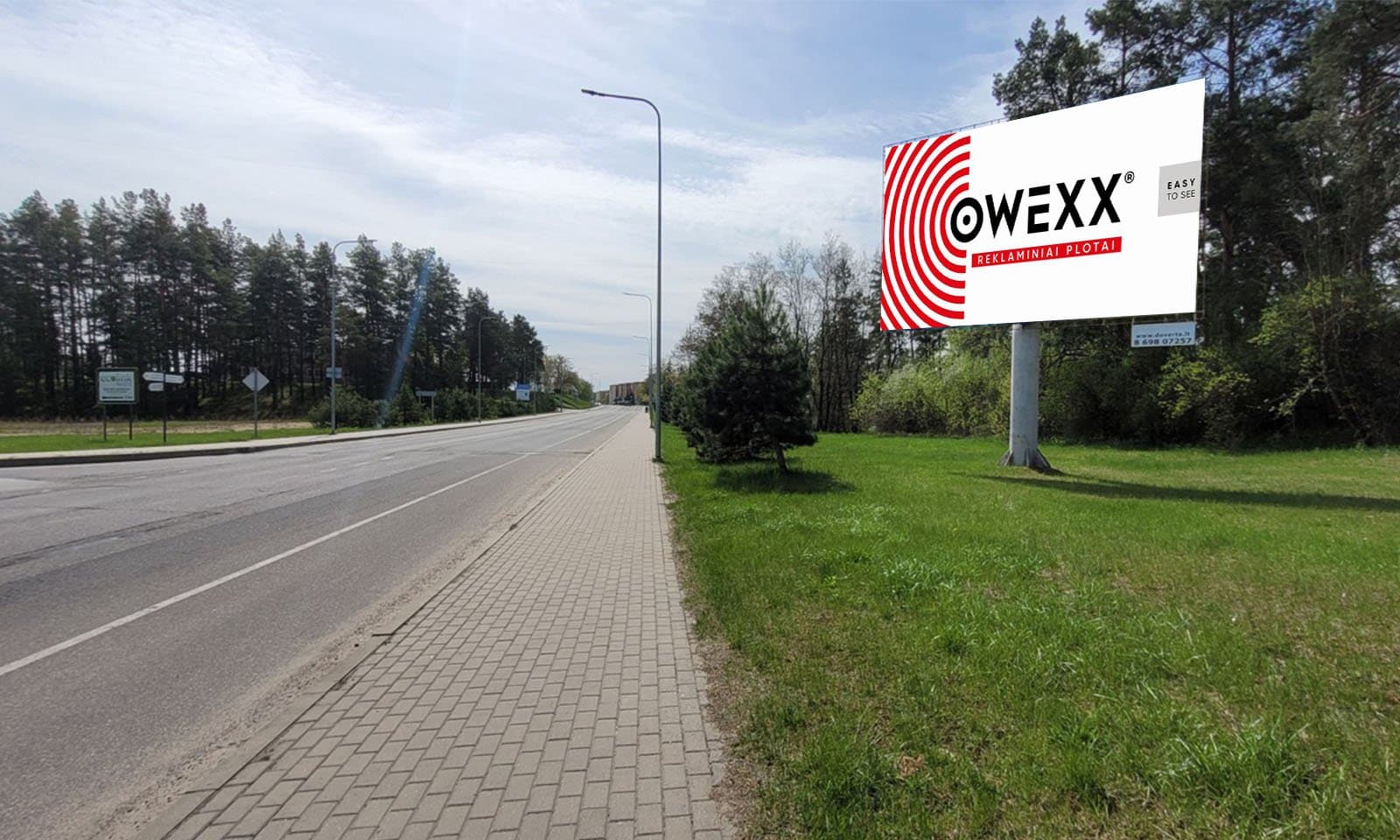 Reklamos stendas – Vytauto g. ir Alytaus g. sankirta, Varėna